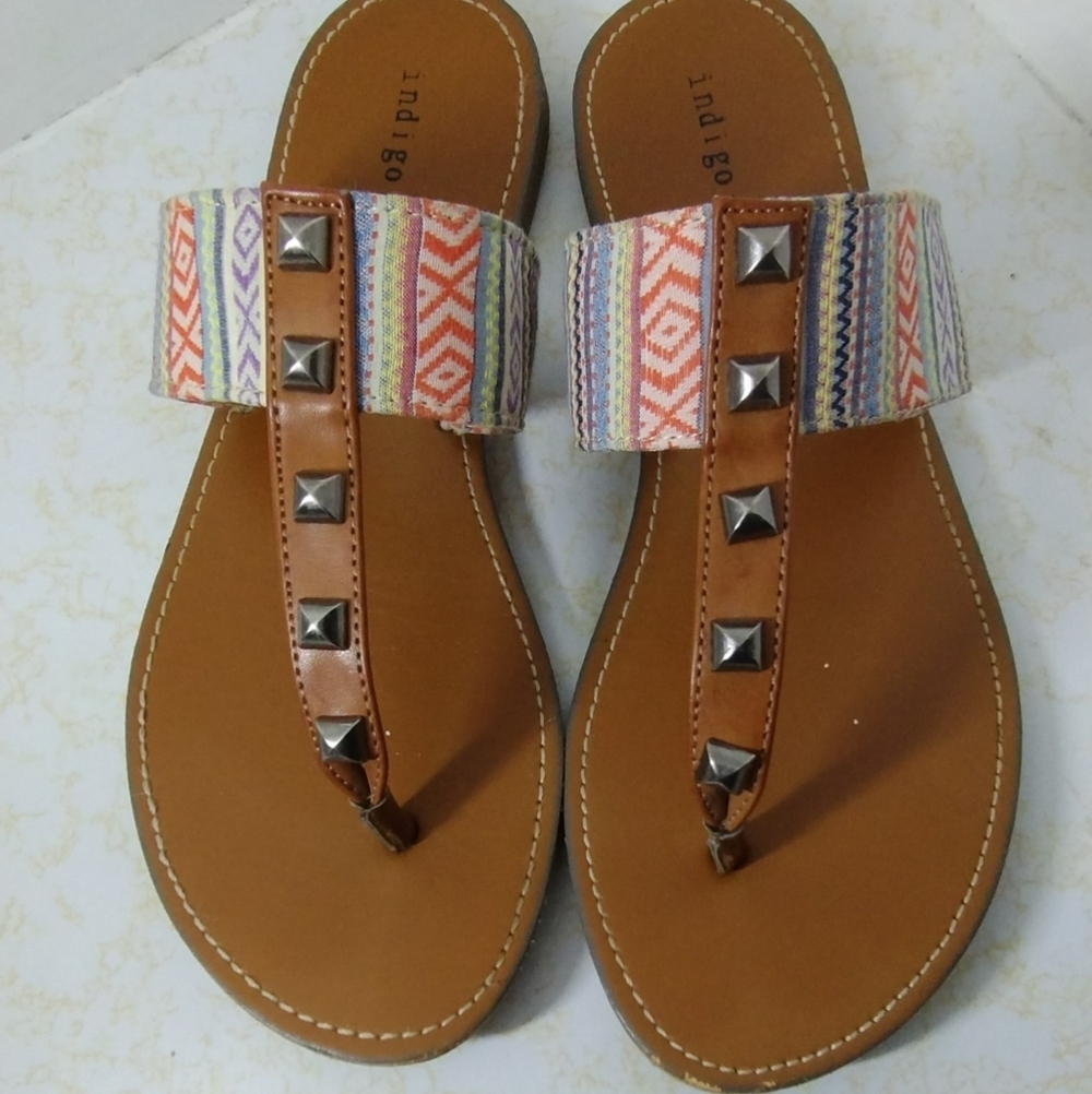 Indigo rd Multicolor flat Sandals for Women's Size (9.5)